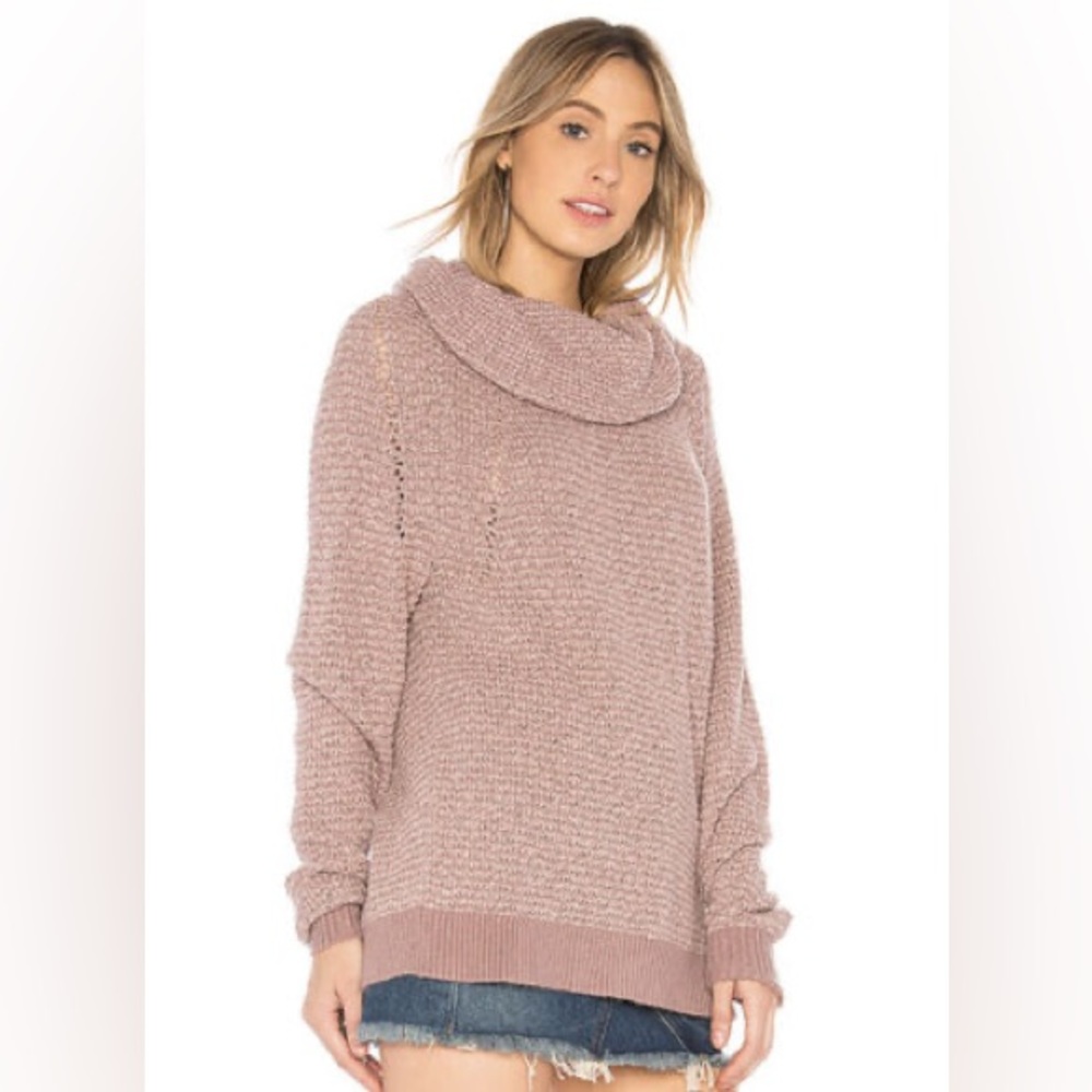 Free People By Your Side Cowl Neck Sweater - Picture 1 of 5